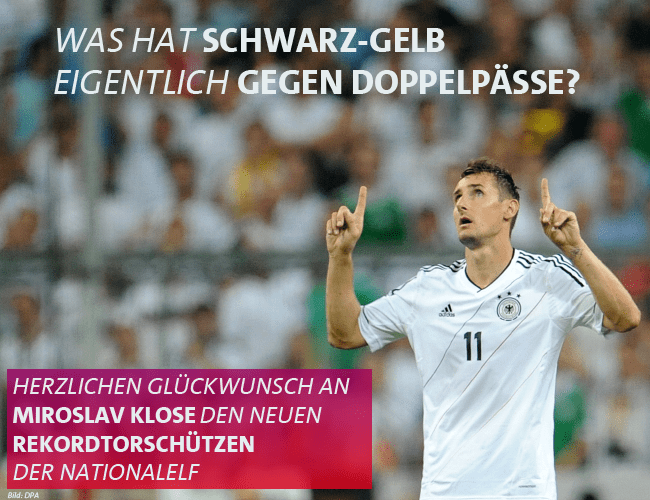 Doble nacionalidad Alemania SPD Klose futbol