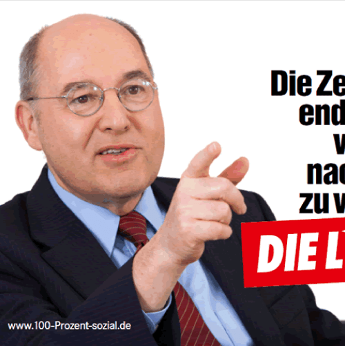 Gregor Gysi (die Linke) y la oposición&nbsp;«enana»