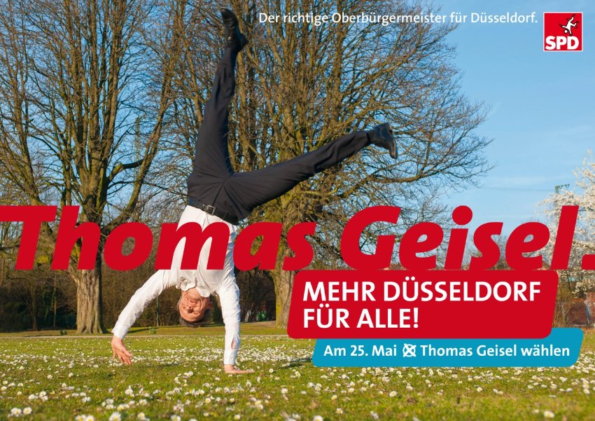 SPD-Plakat Düsseldorf Thomas Geisel