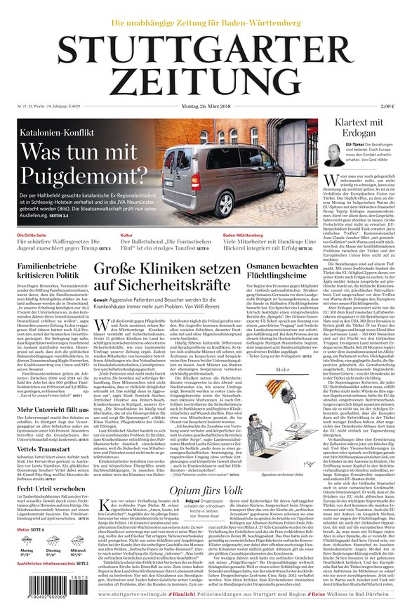 Stuttgarter Zeitung- 26.3.2018